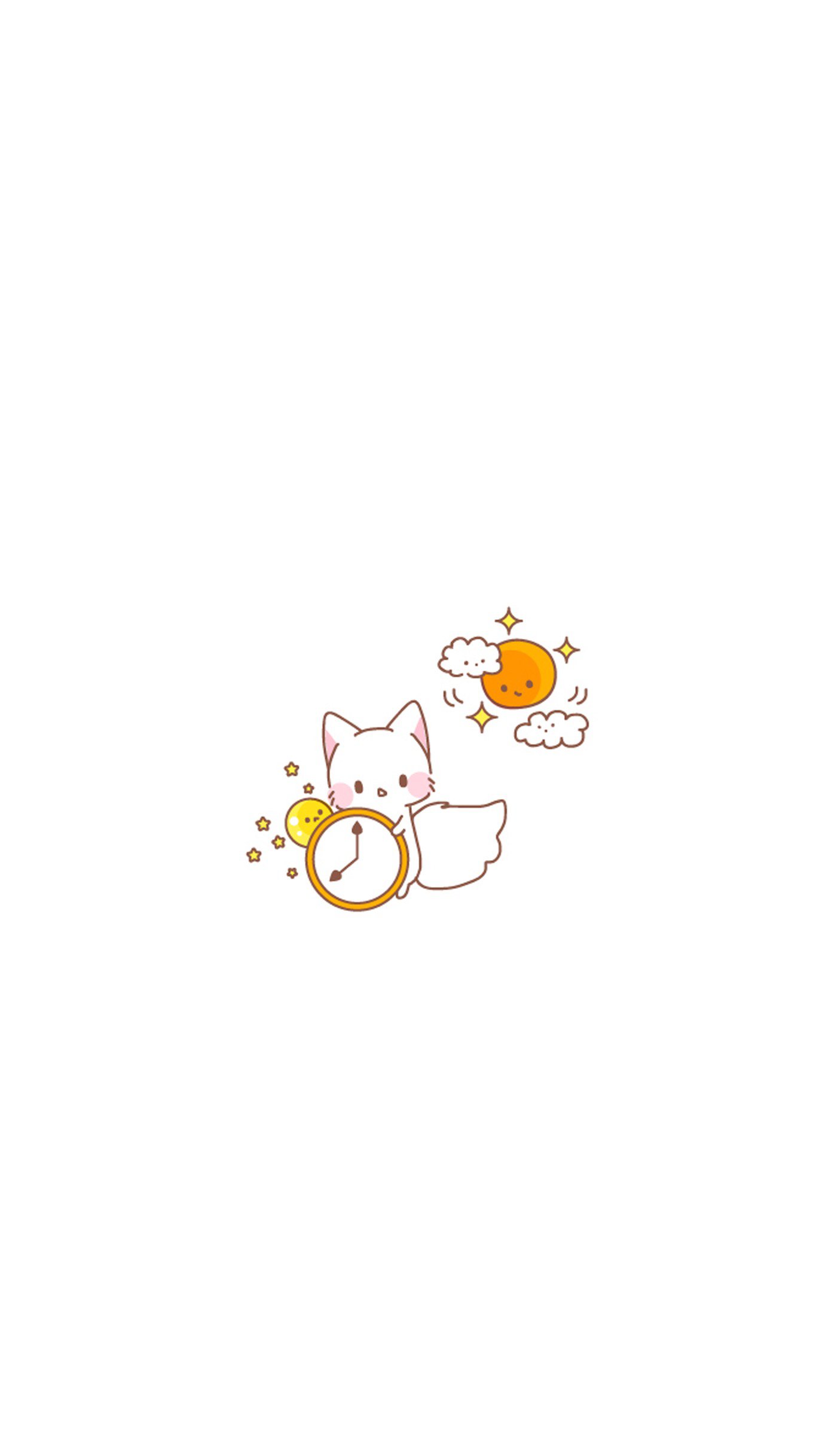 可爱卡通动物插画高清手机壁纸