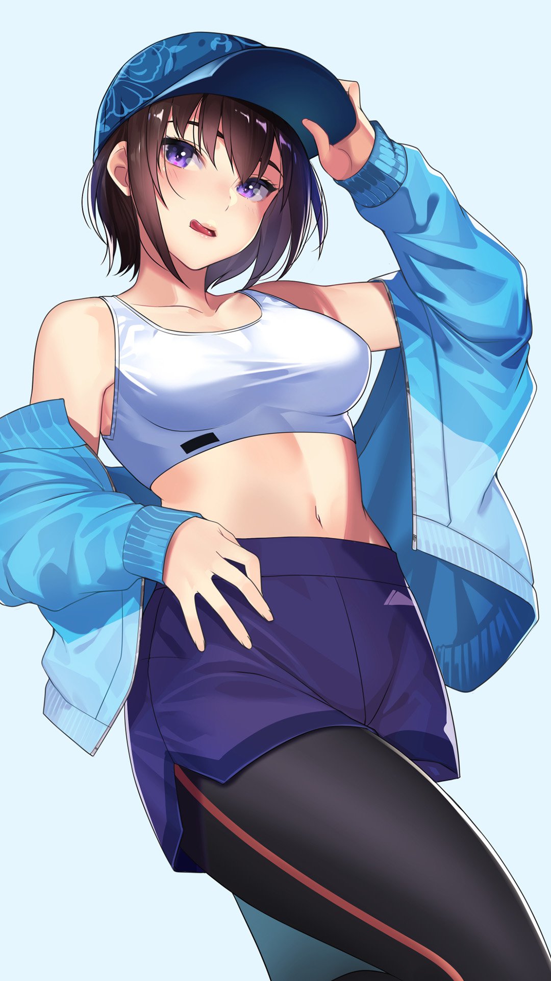 性感二次元泳装美女手机壁纸