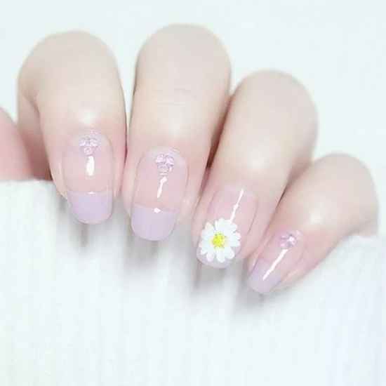 美甲花卉彩绘图片