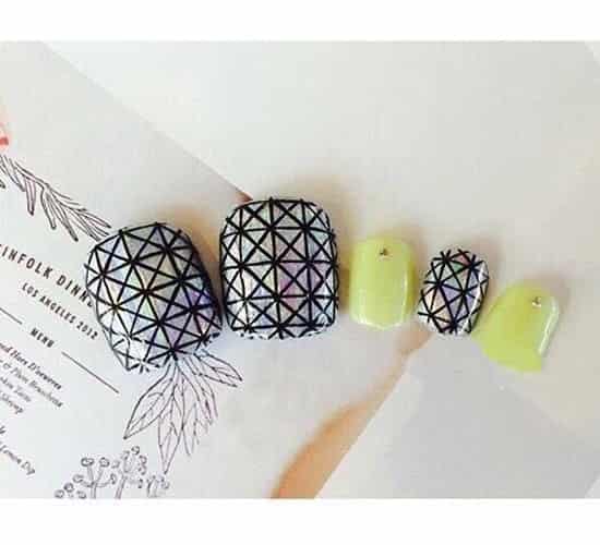 小清新脚美甲图片大全 小清新美甲图片脚