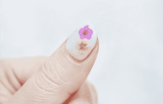 粉嫩干花美甲教程 粉嫩干花美甲怎么做