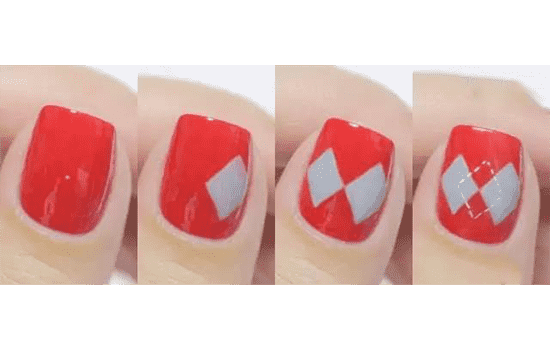 简约格纹美甲教程 简约格纹美甲怎么做