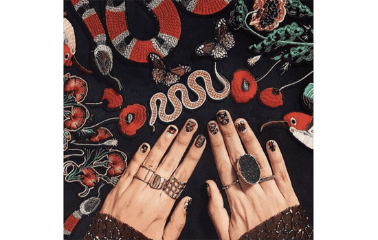 gucci风美甲 gucci美甲图片