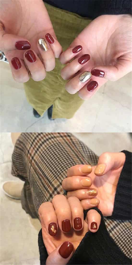 新年美甲图片红色 红色美甲图片2024款式