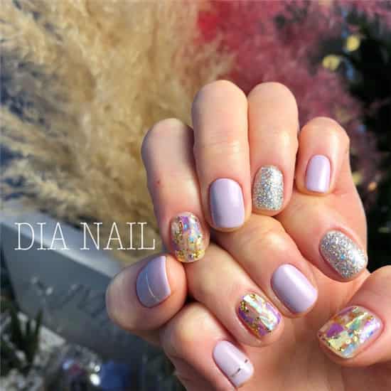 浅色美甲图片显手白 浅色美甲图片大全
