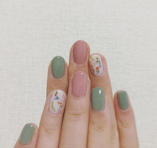 干花美甲图片 干花美甲图片大全