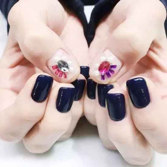 宝石美甲图片大全