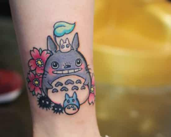 龙猫纹身图案小 龙猫纹身手稿