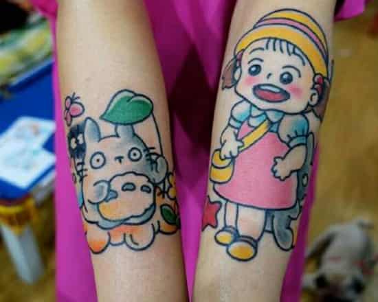 龙猫纹身图案小 龙猫纹身手稿