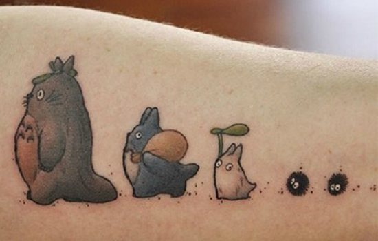 龙猫纹身图案小 龙猫纹身手稿