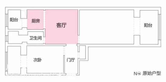60平米装修效果图 60㎡北欧小两居室装修设计