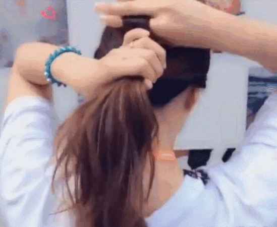 无头绳怎么扎头发