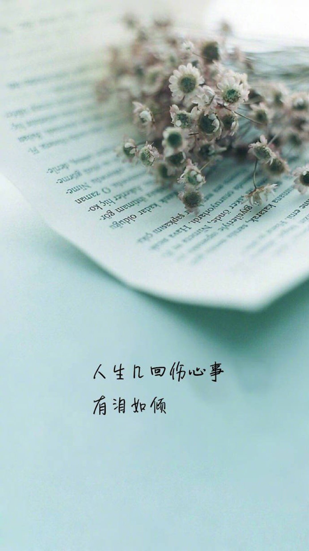 唯美意境文字语录图片高清手机壁纸