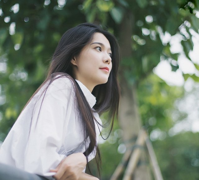 高个子美女图片性感气质长发美女唯美写真