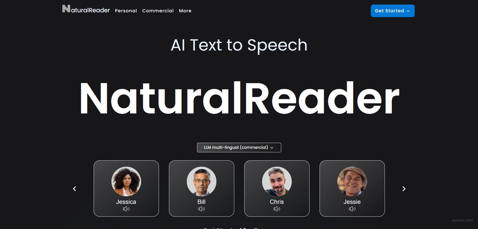 NaturalReader官网首页截图