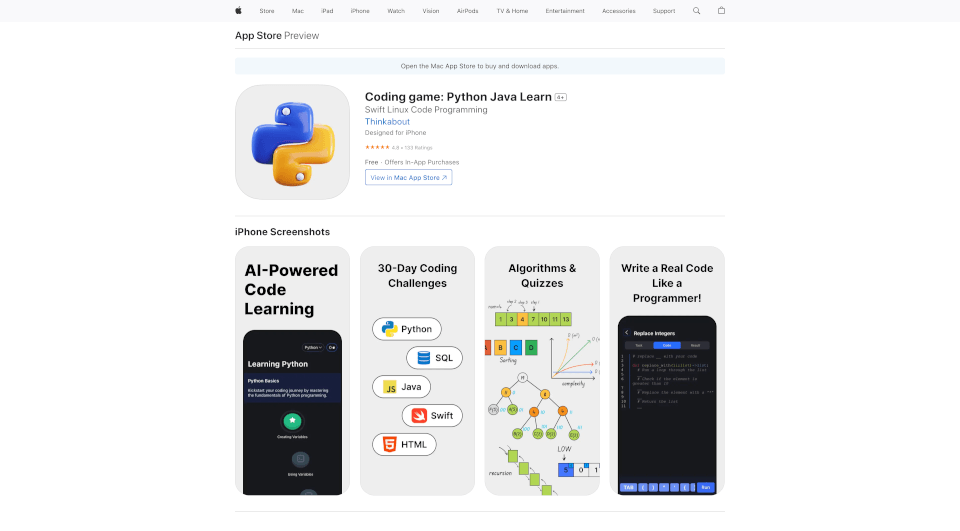 Codehub：移动端编程学习平台，轻松掌握Python及其他编程语言