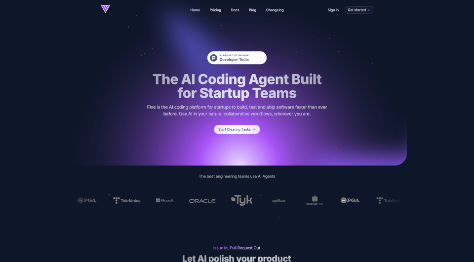 Fine - AI Agents for Software Development官网