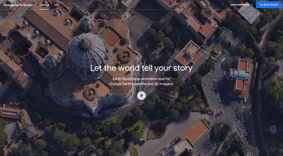 Google Earth Studio官网
