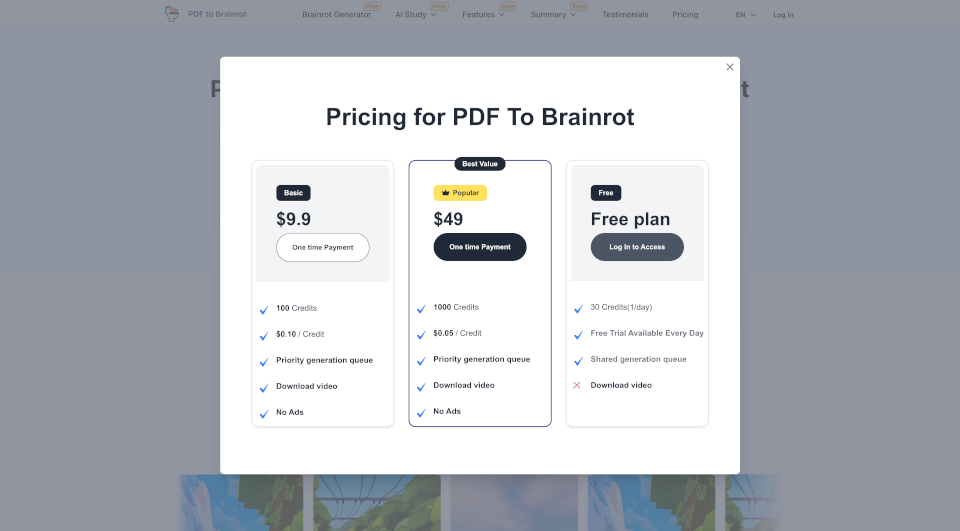 PDF To Brainrot官网