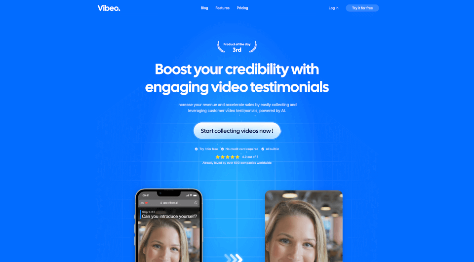 Vibeo.ai：自动收集与编辑视频推荐的AI工具