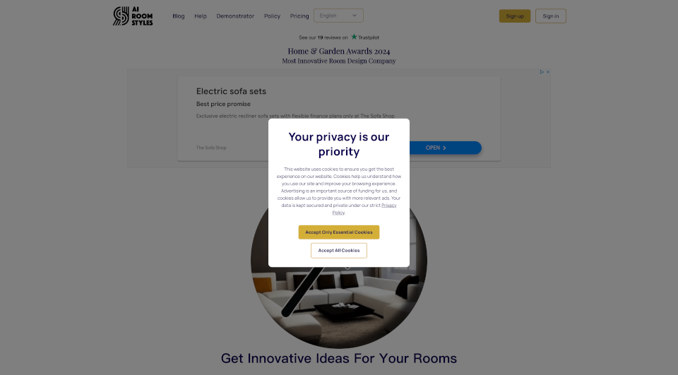 AI Room Styles官网 – 免费虚拟家居设计工具