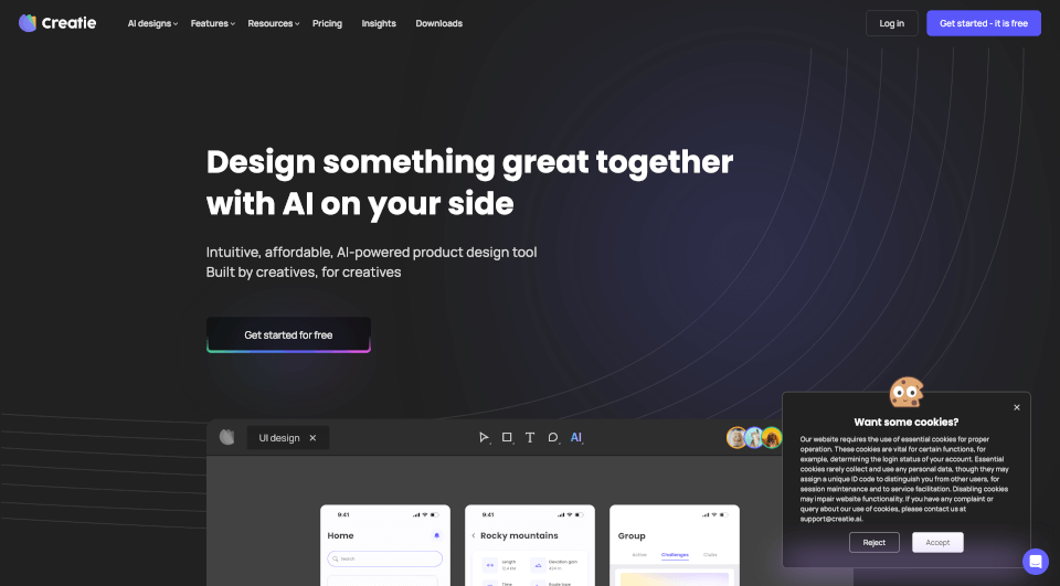 Creatie – AI驱动的产品设计工具，提升设计效率与创意