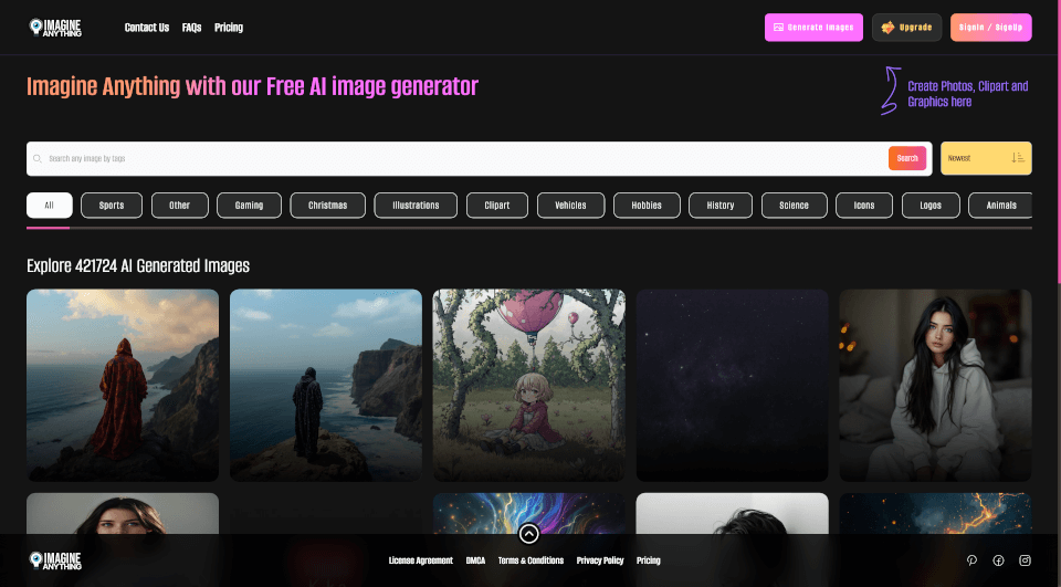 ImagineAnything – 免费AI图像生成工具，释放你的创意