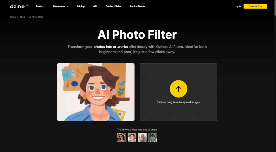Dzine.AI：AI照片滤镜，轻松打造独特艺术作品