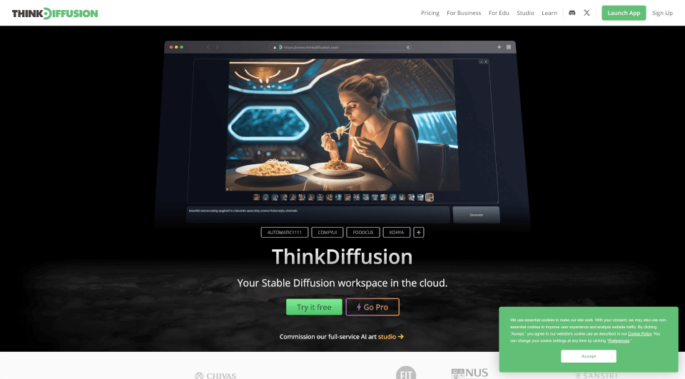 Think Diffusion官网 – AI艺术创作云端StableDiffusion工作空间