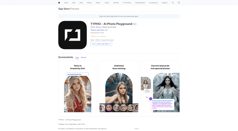 TYPHO – AI照片游乐场，用文字创造艺术