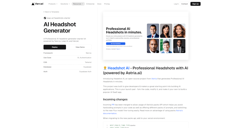 HeadshotGenerator.io官网