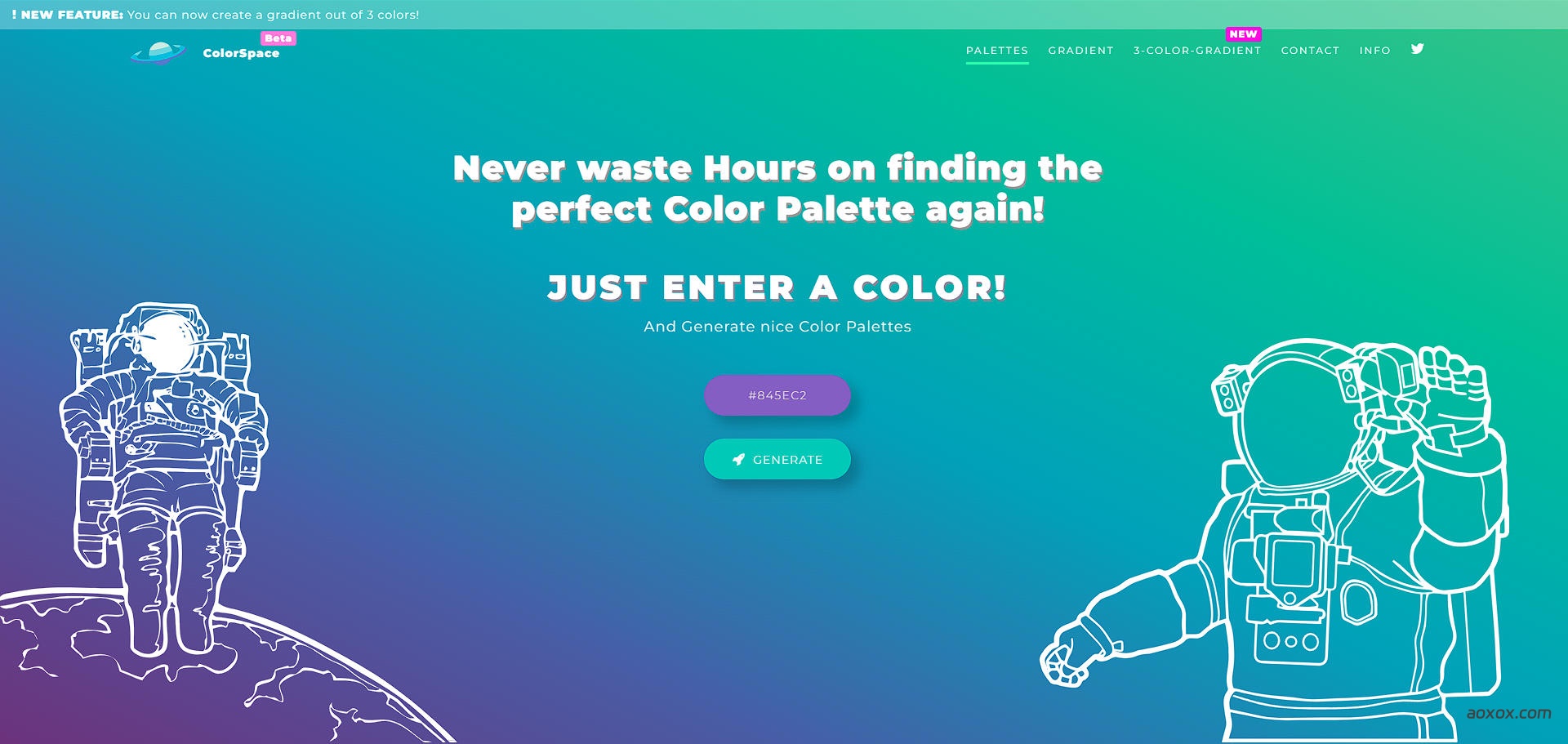 ColorSpace官网首页截图