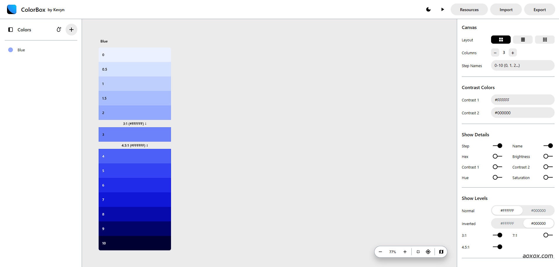 ColorBox官网首页截图