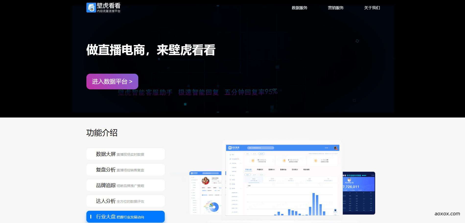 壁虎看看官网首页截图